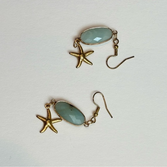 Starfish‎ Seaglass Earrings - Picture 5 of 6